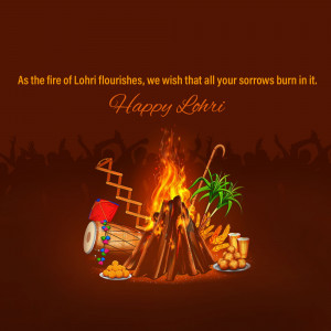 Happy Lohri hd images poster banner status and hd photos